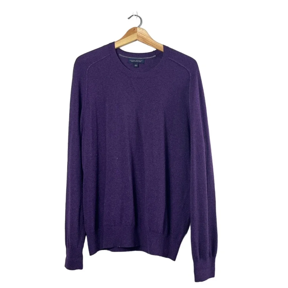 Men's Purple Banana Republic Italian Yarn Sweater L